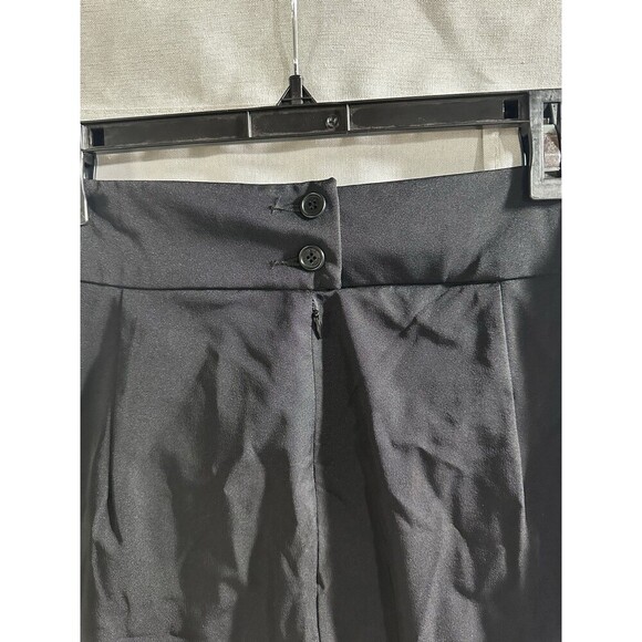 NWT Center Ville Paris Black Pencil Skirt - Size 12 Pockets Button Formal Work - Picture 6 of 8